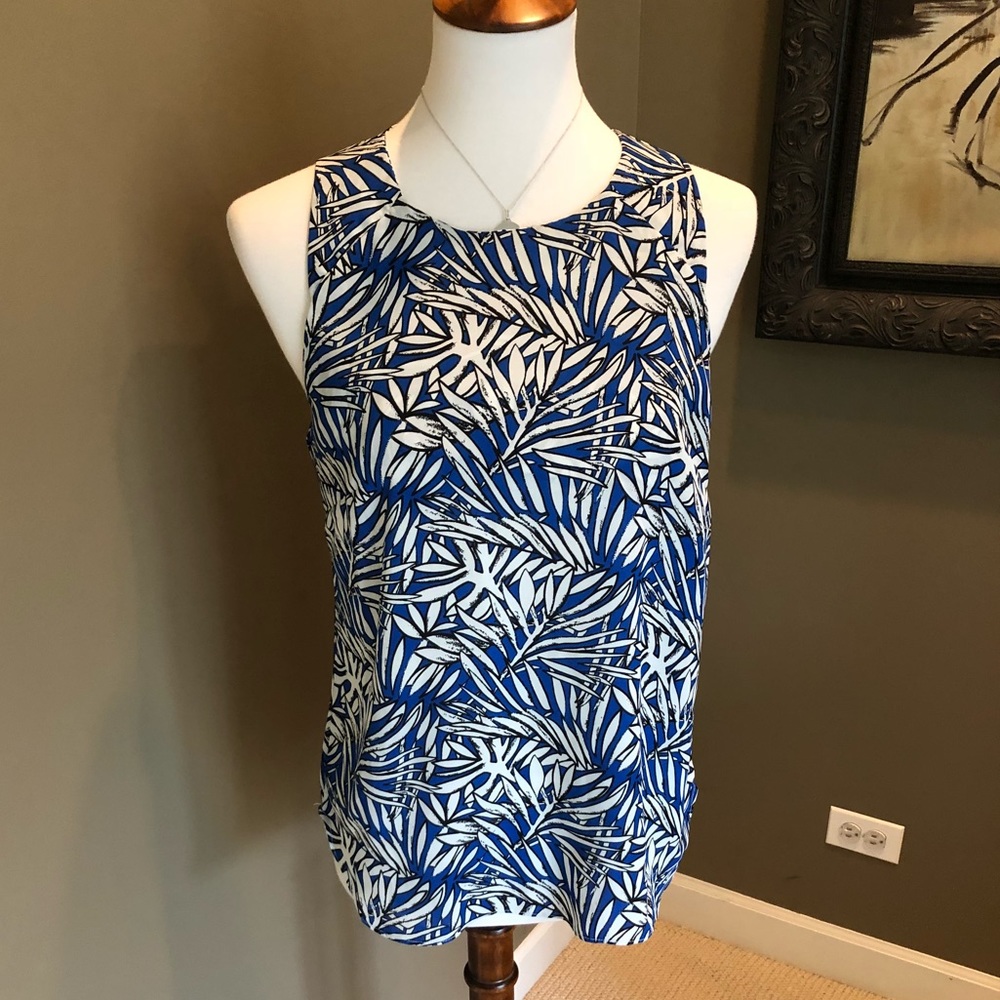 Saint Tropez west tropical blouse tank top. Small